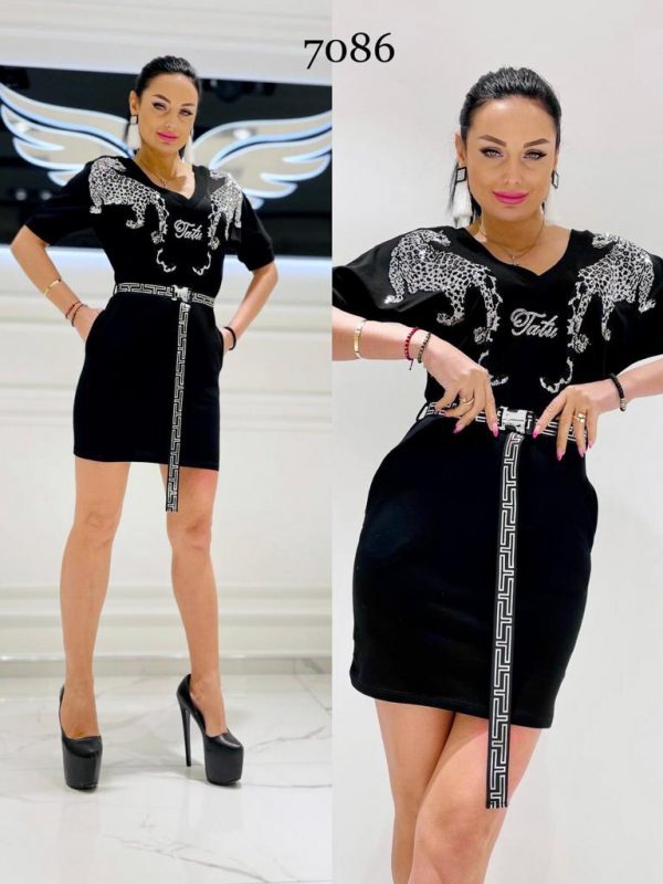 Laser Embroidered Women Dress